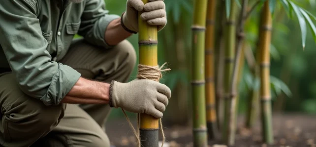 Techniques efficaces pour attacher solidement des bambous au sol dans votre jardin Techniques efficaces pour attacher solidement des bambous au sol dans votre jardin
